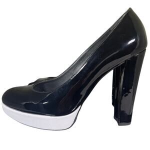 Stuart Weitzman Black Pumps Patent Leather High Heels Women's Size 8M US